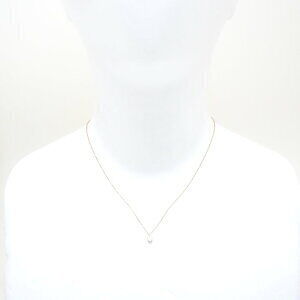 Tiffany Solitaire Necklace Diamond Pink Gold